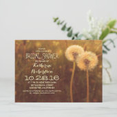 Leuke paardenbloem bloesems rustiek vrijgezellenfe kaart (Staand voorkant)