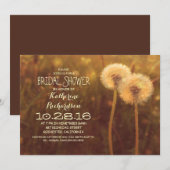 Leuke paardenbloem bloesems rustiek vrijgezellenfe kaart (Voorkant / Achterkant)