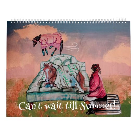 Leuke Paardenillustraties uit mijn verhalen Kalender (Achterkant)