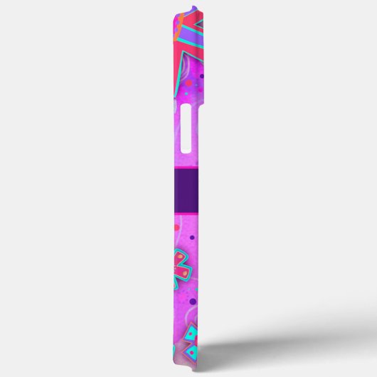 Leuke paarse bloemen Naam Girly Fun Inspirivity Case-Mate iPhone Case (Achterkant / Rechts)