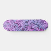 Leuke paarse bloemen persoonlijk skateboard (Horizontaal)
