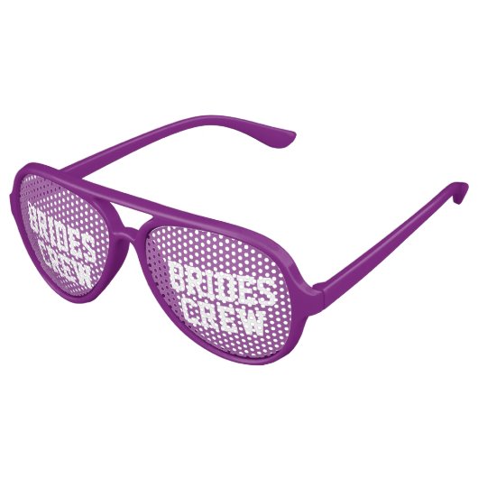 Leuke paarse bruiden crew bachelorette party tinte aviator zonnebril (Gekanteld)