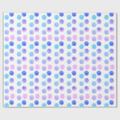 Leuke Paarse en roze olifant voetafdrukken Waterve Cadeaupapier (Vlak)