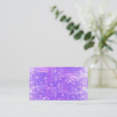 Leuke Paarse Faux Sparkly Sequins Visitekaartje (Staand voorkant)