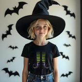 Leuke Paarse & groene grillige Wicked Witch Tri-Blend Shirt