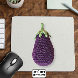 Leuke Paarse Moderne Minimal Crochet Aubergine Muismat