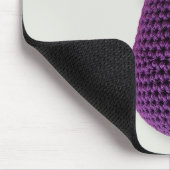 Leuke Paarse Moderne Minimal Crochet Aubergine Muismat (Hoek)