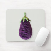 Leuke Paarse Moderne Minimal Crochet Aubergine Muismat (Met muis)