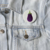 Leuke Paarse Moderne Minimal Crochet Aubergine Ronde Button 5,7 Cm (In situ)