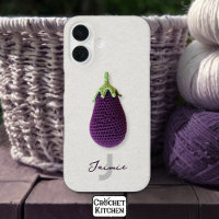 Leuke Paarse Moderne Minimal Haak Aubergine Naam