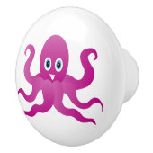 Leuke paarse octopussen keramische knop (Rechts)