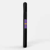 Leuke Paarse Racing Stripes Zwarte Achtergrond Case-Mate iPhone Case (Achterkant/rechts)