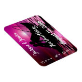 Leuke Paarse schemering Vist de datum op Magneet (Rechterzijde)