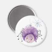 Leuke paarse spinnenmagneet magneet (Voorkant / Achterkant)