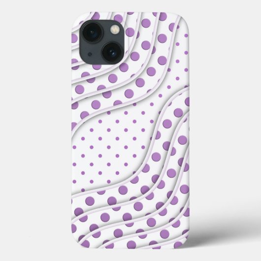 Leuke Paarse Stippen Stijlvol Modern Design Case-Mate iPhone Case (Achterkant)