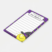 Leuke Paarse Sunshine Heks Halloween Leraar Post-it® Notes (Schuin)