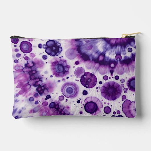 Leuke Paarse Violet Roze Batik Circles Kunstpatroo Etui (Achterkant)