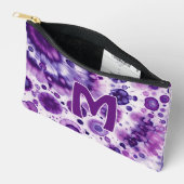 Leuke Paarse Violet Roze Batik Circles Kunstpatroo Etui (Open)