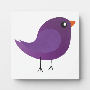 leuke paarse vogel fotoplaat