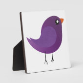 leuke paarse vogel fotoplaat (Voorkant)