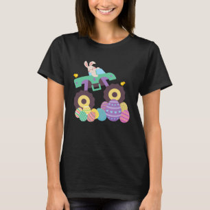 Leuke paaseieren en konijn voor monstertruck t-shirt
