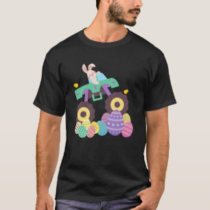 Leuke paaseieren en konijn voor monstertruck t-shirt