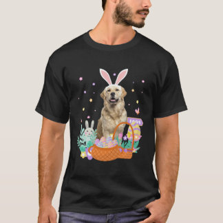 Leuke paasgouden retriever hond eieren jachtmand b t-shirt