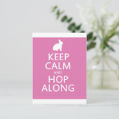 Leuke Paashaas Hop Along Feestdagenkaart (Staand voorkant)