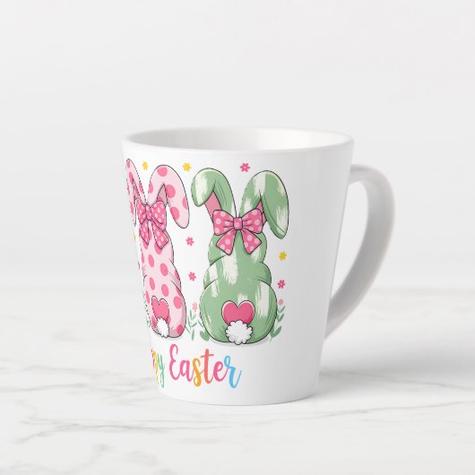 Leuke paashaas latte mok (Rechterhoek)