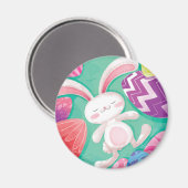 Leuke paashaas Waterverf | Magneet (Voorkant / Achterkant)