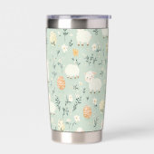 Leuke Paaspatroon 20oz Thermische Tumbler Geïsoleerde Drinkbeker (Links)