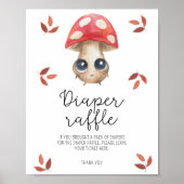 Leuke paddenstoel - Luier loterij poster (Voorkant)