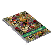 Leuke paddenstoel schimmels grijze tuin notitieboek (Rechterzijde)