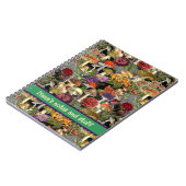 Leuke paddenstoel schimmels grijze tuin notitieboek (Linkerzijde)