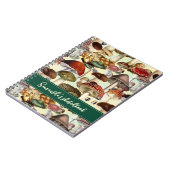 Leuke paddenstoel schimmels rood wit patroon notitieboek (Linkerzijde)