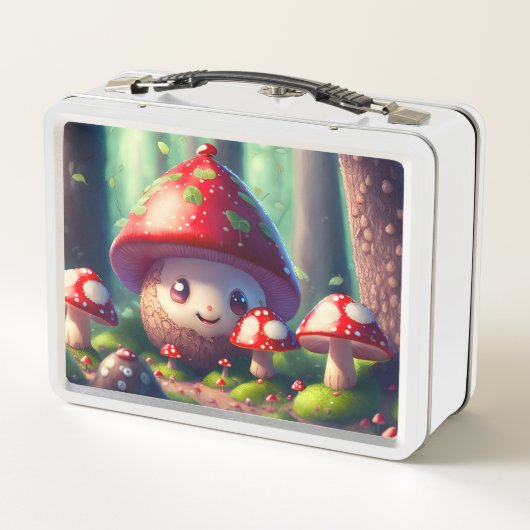 Leuke paddenstoelen in het bos - veel succes (Achterkant)