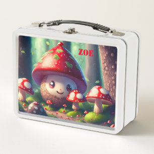 Leuke paddenstoelen in het bos - veel succes