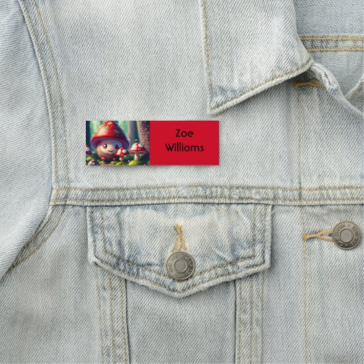 Leuke paddenstoelen in het bos - veel succes naamplaatje (In situ)