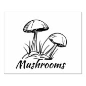 Leuke paddenstoelen, originele inkttekening met sc rubberstempel (Afrduk)