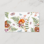 Leuke Paddestoel Baby shower Boeken Baby Informatiekaartje (Achterkant)