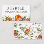 Leuke Paddestoel Baby shower Boeken Baby Informatiekaartje (Voorkant / Achterkant)