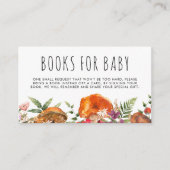Leuke Paddestoel Baby shower Boeken Baby Informatiekaartje (Voorkant)