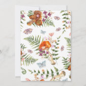 Leuke Paddestoel Herfst Baby shower Kaart (Achterkant)