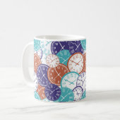 Leuke Pagina Vol Klokken Koffiemok (Voorkant links)