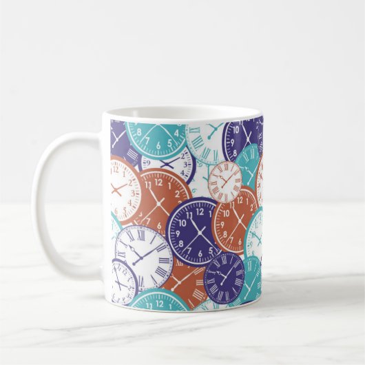 Leuke Pagina Vol Klokken Koffiemok (Links)