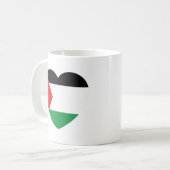 Leuke Palestijnse vlag Hart Grafisch Ontwerp Koffiemok (Voorkant links)