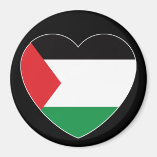 Leuke Palestijnse vlag Hart Grafisch Ontwerp Magneet