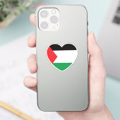 Leuke Palestijnse vlag Hart Grafisch Ontwerp Sticker (Telefoon)