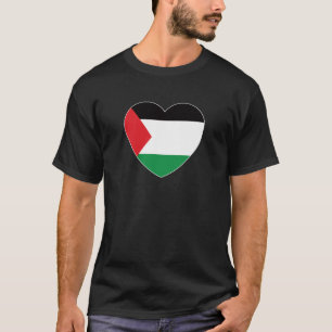 Leuke Palestijnse vlag Hart Grafisch Ontwerp T-shirt