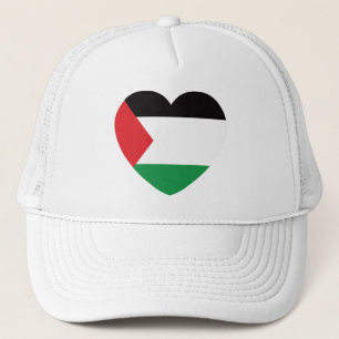Leuke Palestijnse vlag Hart Grafisch Ontwerp Trucker Pet